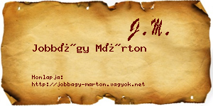Jobbágy Márton névjegykártya